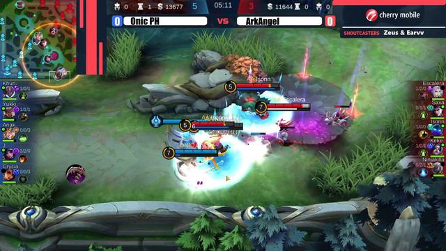 Just ML Cup Day 8  Onic PH Vs ArkAngel Game 1 (BO3) | Just ML Mobile Legends