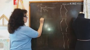 Построение ширины горловины спинки(Ростка)КУРСЫ КРОЙКИ И ШИТЬЯ ОТ НАДЕЖДЫ ВЯЧЕСЛАВОВНЫ.