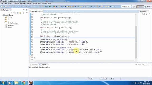 How to get free disk space in Java? | Java File | Java IO | Java Tutorial смотреть онлайн