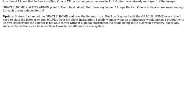 Databases: Oracle XE TNS Listener fails to start (3 Solutions!!) смотреть онлайн