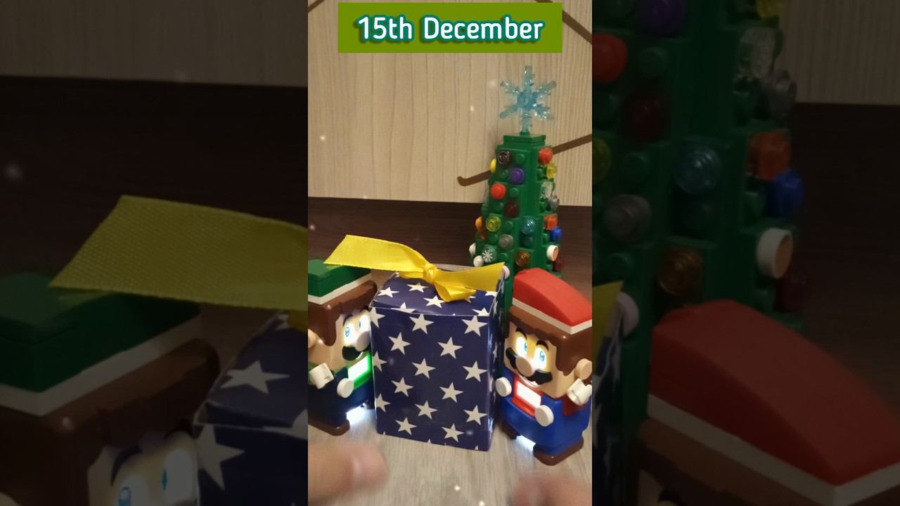 My Christmas & New Year Advent Calendar mini surprises by Lego Super Mario & Luigi. Day 15 #shorts смотреть онлайн