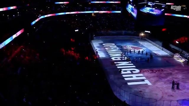 Представление "Colorado Avalanche" на первом домашнем матче открытия сезона NHL 2019/2020 (03/10/19 смотреть онлайн