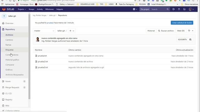 5 Taller GIT Repositorio Remoto v2 смотреть онлайн