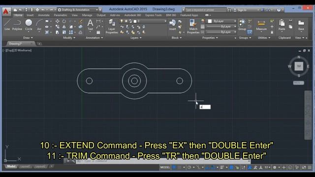 Tutorial : Basic Modify Tools of AutoCAD | Modifying Tools | Tutorial for Beginners| Designer's Tec смотреть онлайн
