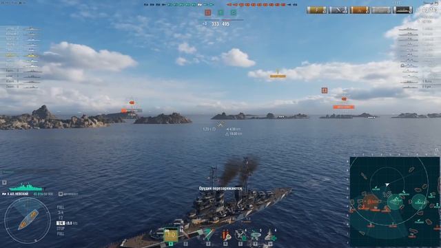 А.НЕВСКИЙ - КАНДИДАТ НА НЕРФ!⚓ World of Warships смотреть онлайн