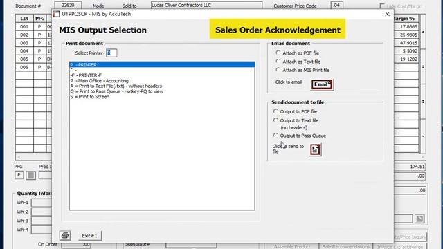 Automatic emailing and/or printing of Sales Order Confirmation & Acknowledgment смотреть онлайн