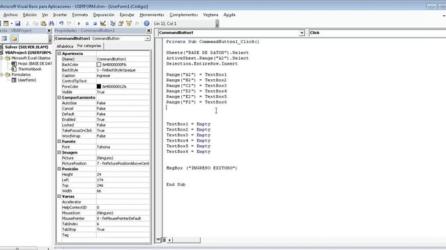 Como hacer un userform y programarlo en excel Visual Basic Parte 3 смотреть онлайн