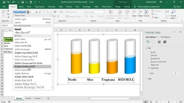how to make cylinder chart in Excel смотреть онлайн