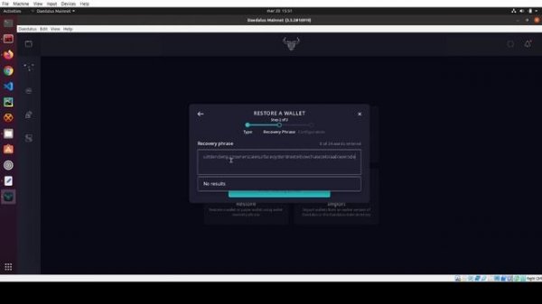 Install and use ADA Cardano wallet, Daedalus