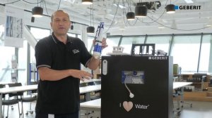 Разборка смывного бачка Geberit Sigma. Прочистка наливного клапана Geberit. Настройка смыва