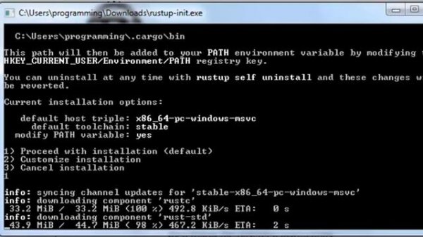 How to Download and Install Rust programming language on Windows