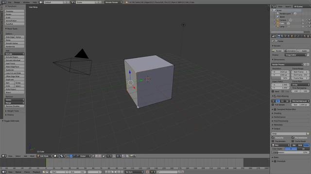 Blender 2.78 - Quick Blender Tutorial - How To Select Vertices, Edges And Face смотреть онлайн