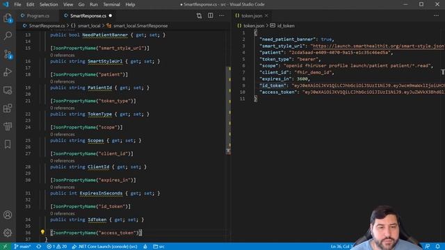 SMART on FHIR - C# with a local web server. Part 05: Using a Token смотреть онлайн