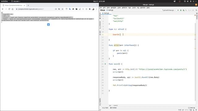 golang http request ve json parse смотреть онлайн