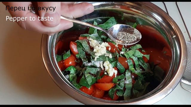 How to make cherry Tomato Salad recipe (For the Festive Table)! смотреть онлайн