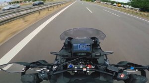 Africa Twin  Top Speed, on german Autobahn. Хонда Африка Твин в действии!! Максималка.