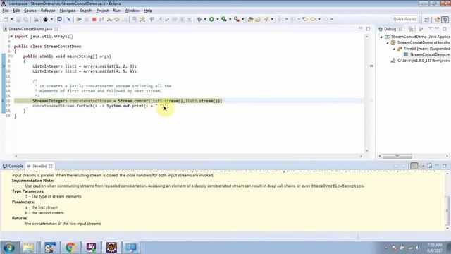 How to do Stream concatenation in Java 8 Stream? | Streams in Java 8 смотреть онлайн