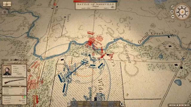 BATTLE OF NASHVILLE // Grand Tactician: The Civil War // Union Campaign // Ep. 1 смотреть онлайн