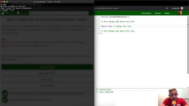 Understanding Boolean Values - Free Code Camp смотреть онлайн