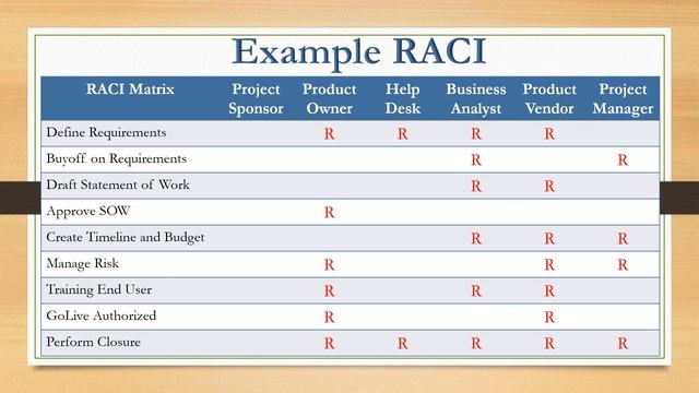 Project RACI Matrix смотреть онлайн