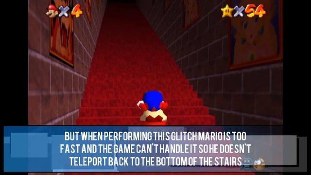 Super Mario 64 - Backwards Jump Infinite Stairs Glitch Tutorial And Explanation