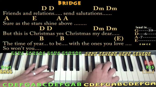 Please Come Home For Christmas (Eagles) Piano Cover Lesson in A with Chords/Lyrics смотреть онлайн
