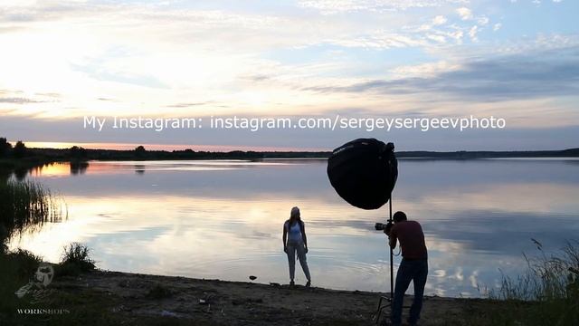 Портретная съемка с использованием портативной HSS TTL-вспышки GODOX WITSTRO AD600B смотреть онлайн