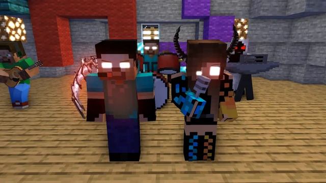 Клип про Herobrine2015&Sabrine(Сабрину).Minecraft Animation смотреть онлайн