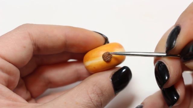 polymer clay Pumpkin Pie Donut TUTORIAL | polymer clay food смотреть онлайн