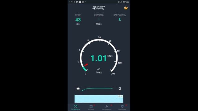 Тест скорости 4g Теле2 смотреть онлайн