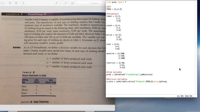 Fixed-Charge IP in Python using PuLp смотреть онлайн