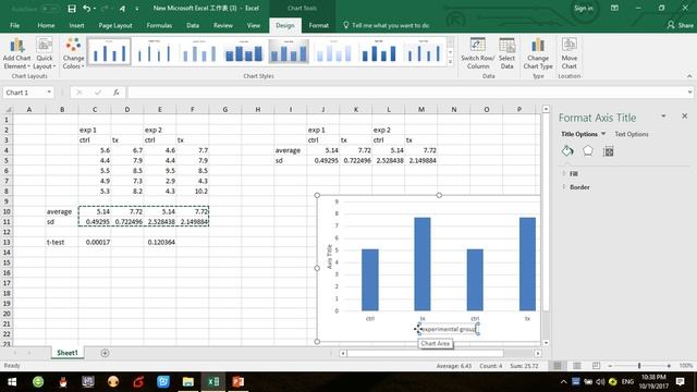 plot graph and do t test on excel смотреть онлайн