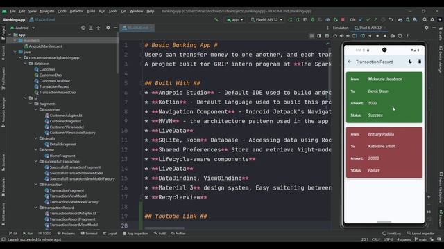 Basic Banking Android App | Kotlin смотреть онлайн