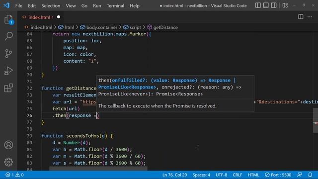 Calculate Distance Between Two Points on a Map | Distance Matrix API смотреть онлайн