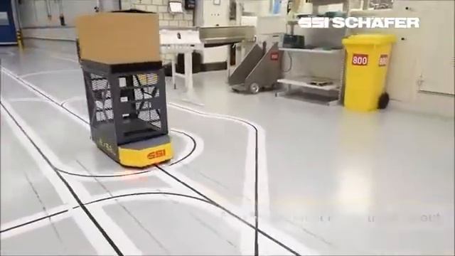 Робот-тележка AGV Weasel – автоматизированная тележка для склада
