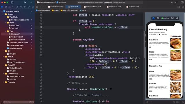 SwiftUI 2.0 Animated Sticky Header With Scrollable Tabs - Complex Animations - SwiftUI Tutorials смотреть онлайн