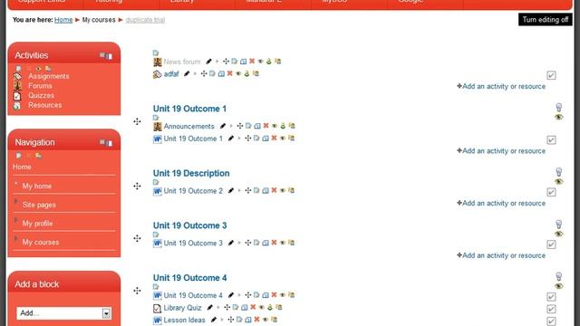 Tidy up your Moodle Course Page and add a Weblinks block смотреть онлайн