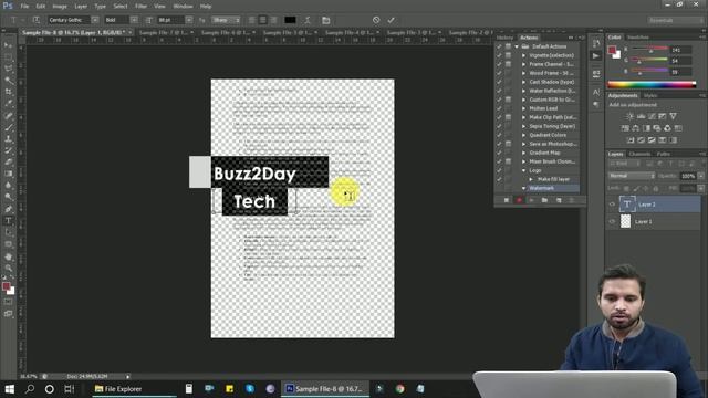 How to apply watermark in all pages of pdf using photoshop - Create Actions in Photoshop смотреть онлайн