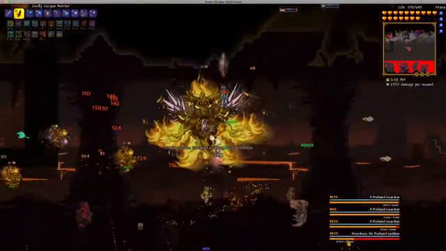 Terraria Calamity Mod: Melee Class Boss Battle PROVIDENCE, the Profaned Goddess смотреть онлайн