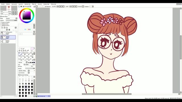 Draw with me! Cute speed paint with chill music and chatting смотреть онлайн