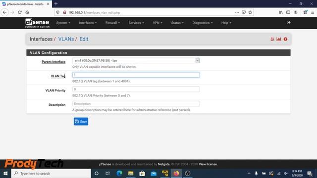 How to Setup VLAN pfSense 2.4.5 using VMware Workstation Player 15 Guide 2020 смотреть онлайн