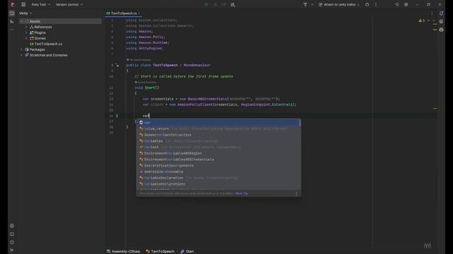 Text to Speech with AWS Polly in Unity! смотреть онлайн
