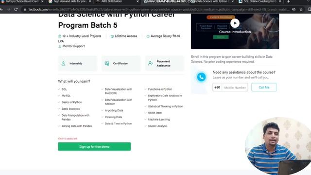 FREE Data Science With Python Course By Amazon and Infosys Learn Cyber Security Top Skill By Exper смотреть онлайн