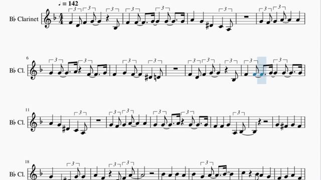 Clarinet Sheet Music: How to play Rockin’ Around the Christmas Tree by Brenda Lee смотреть онлайн