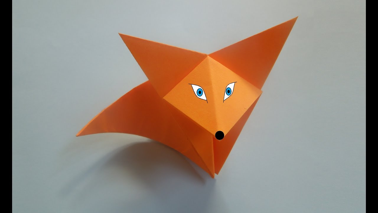 Как сделать лису из бумаги. Оригами лиса.mp4 смотреть онлайн