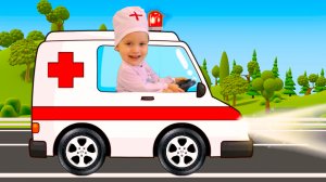 Синий трактор Песенки для детей Скорая помощь спешит Пять тракторят