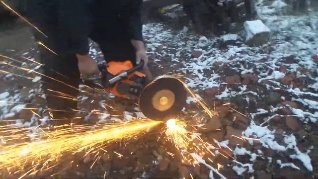 насадка Болгарка с кругом на 300 (Бензорез) смотреть онлайн