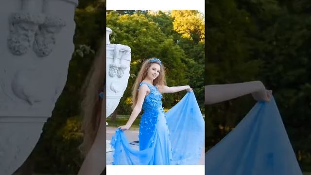 Вечернее платье «Sky Blue» в аренду СПб смотреть онлайн