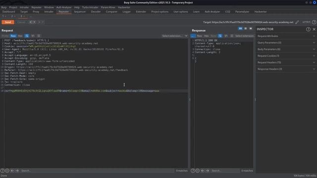 Web Security Academy #011 Lab: Blind OS command injection with time delays смотреть онлайн