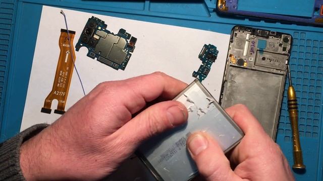 A21s разборка замена дисплея модуля. смотреть онлайн